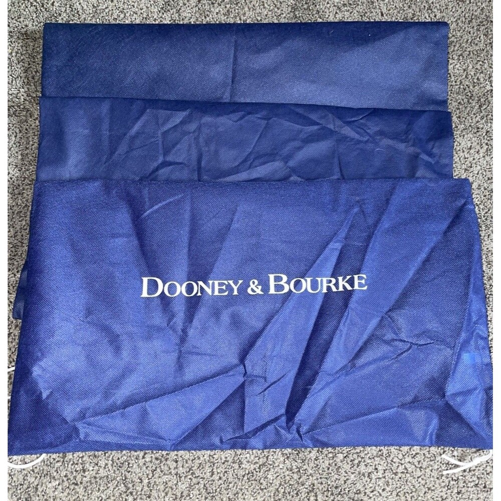 Lot 3 Dooney & Bourke Dust Bags Navy Blue Drawstring 18" Large Storage Covers